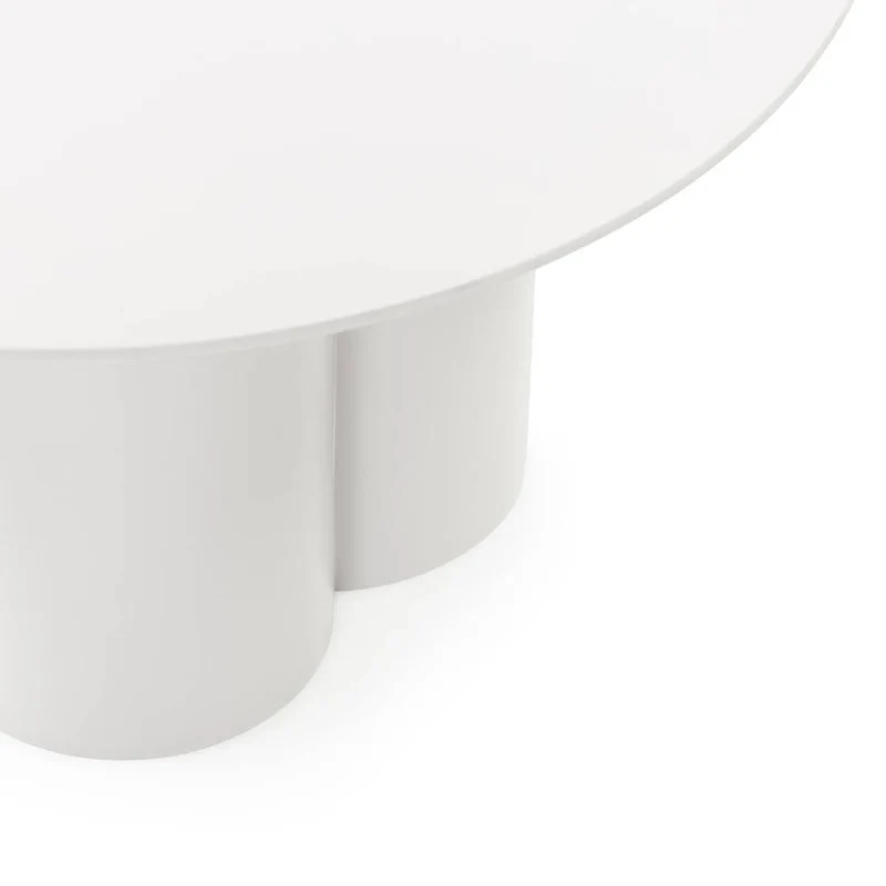 Tavolino Caffè LAVANO 80 cm, tondo, grigio beige