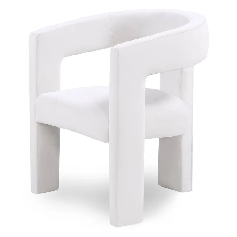 Poltrona Lounge LAUREN VELVET, velluto beige