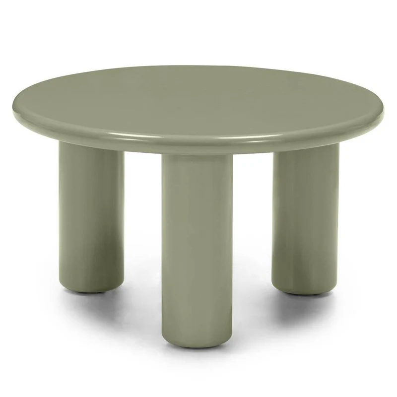 Tavolino Caffè LECREL 60 cm, oliva, lucido