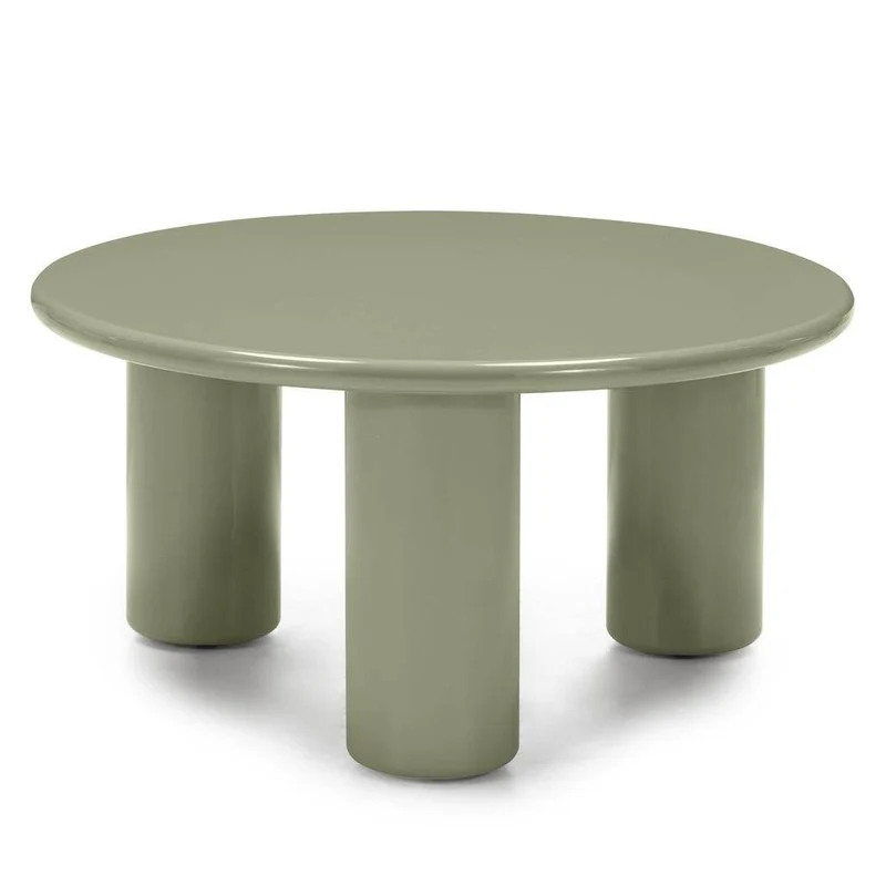 Tavolino Caffè LECREL 80 cm, oliva, lucido