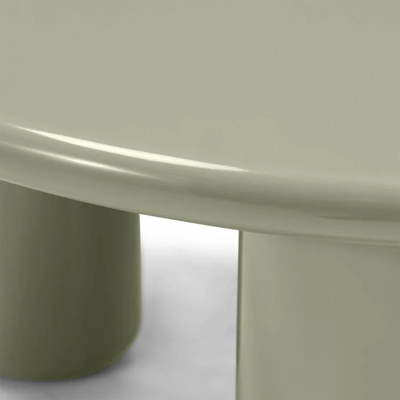 Tavolino Caffè LECREL 80 cm, oliva, lucido