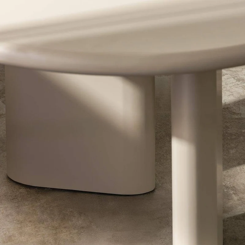 Tavolo da pranzo LOREN 220 cm, beige scuro, ovale