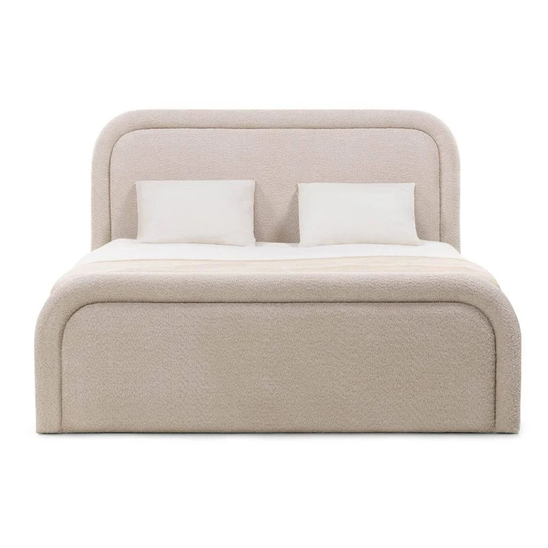 Letto imbottito LORENZ 140x200 cm beige