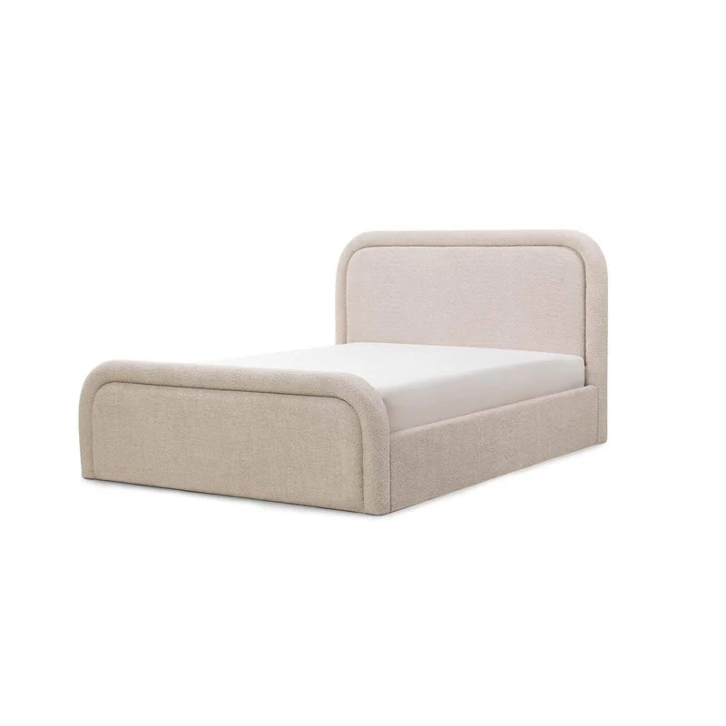Letto imbottito LORENZ 140x200 cm beige
