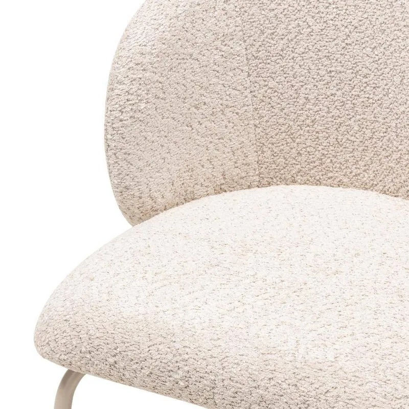 Sedia da pranzo LUEUR, beige, gambe beige