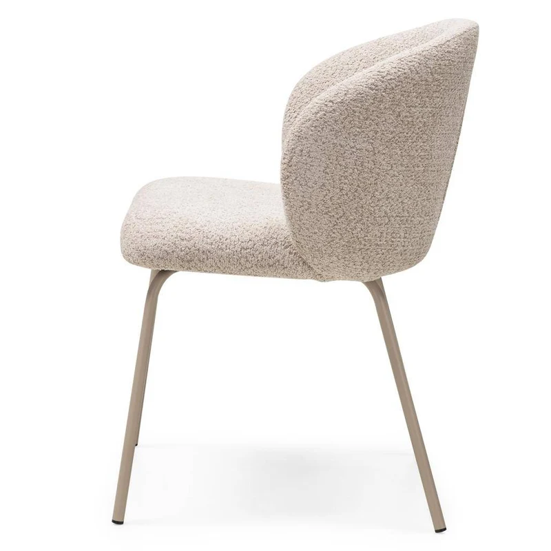 Sedia da pranzo LUEUR, beige, gambe beige