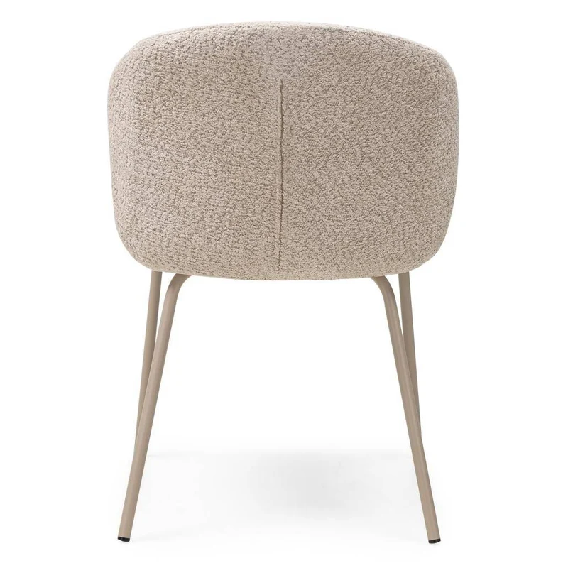 Sedia da pranzo LUEUR, beige, gambe beige