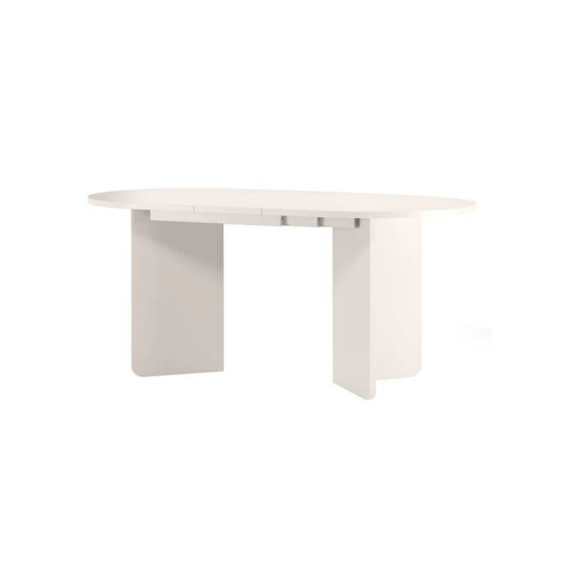 Tavolo estensibile MADERICK 140-200 cm, ovale, cashmere