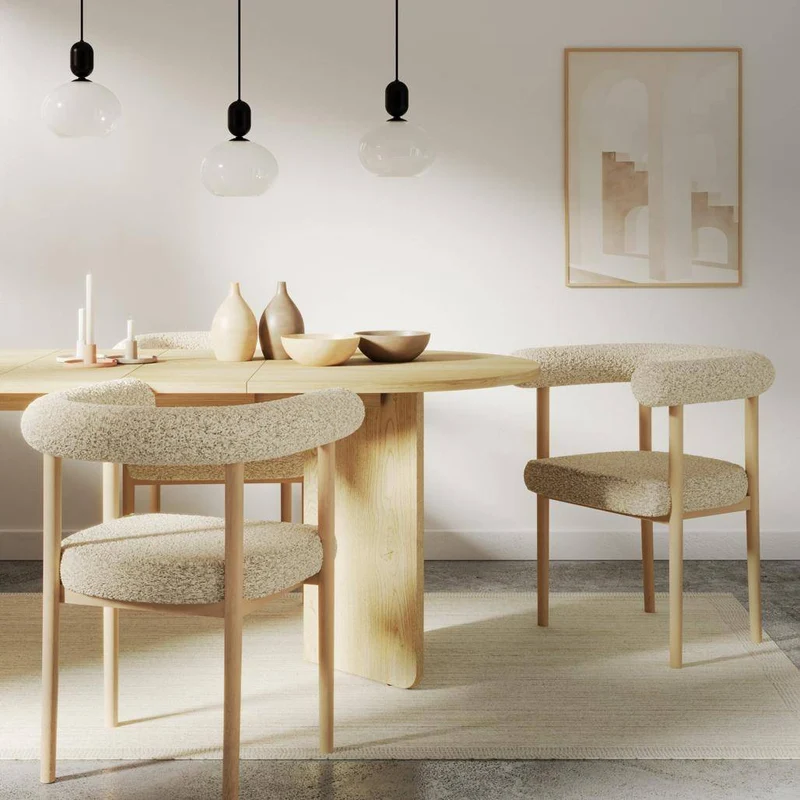 Tavolo allungabile MADERICK ovale, Rovere Cremona Torro