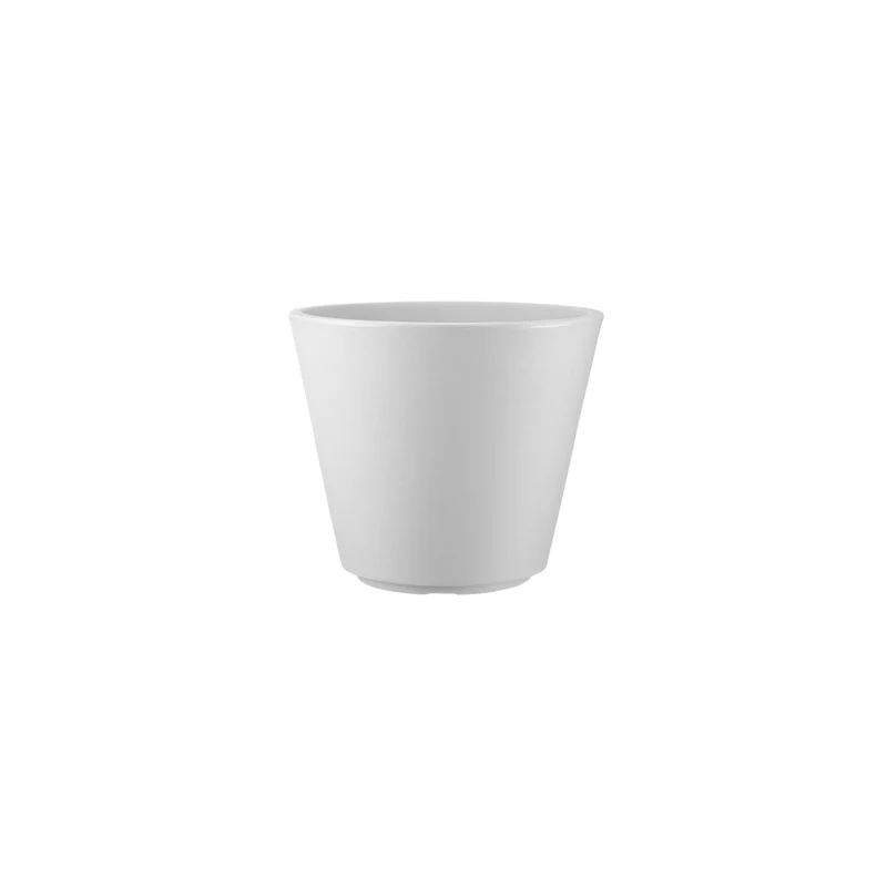 Vaso Rotondo per Piante Grandi Indoor e Outdoor Tera Ribeira Chalk Ø33 cm in Plastica Bianco Gesso