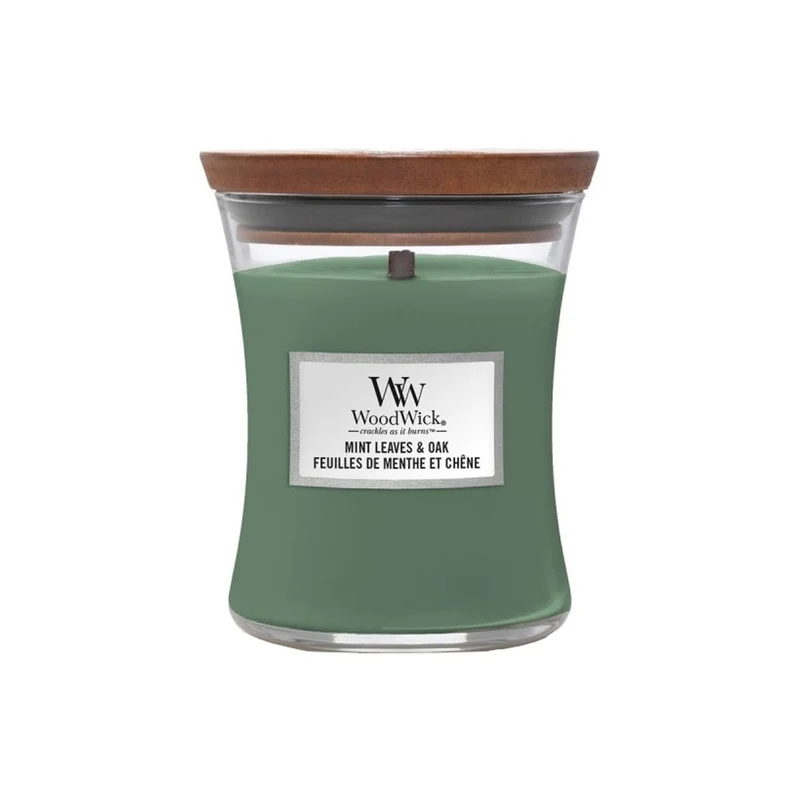 CANDELA CLESSIDRA MEDIA MEDIUM JAR MINT LEAVES & OAK