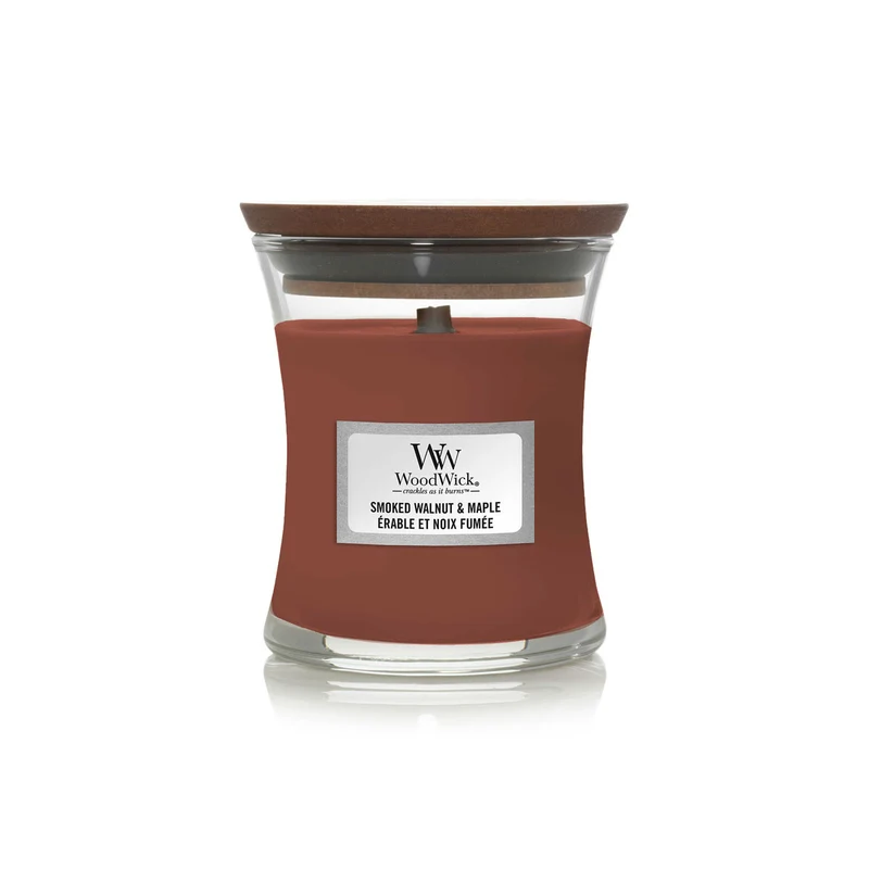 CANDELA CLESSIDRA PICCOLA MINI JAR SMOKED WALNUT & MAPLE