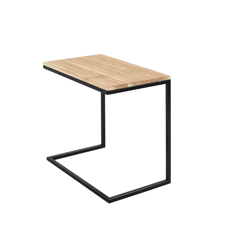 Tavolino laterale LUPE Metal 60, Nero