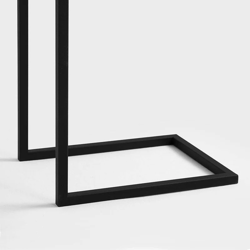 Tavolino laterale LUPE Metal 30, Nero