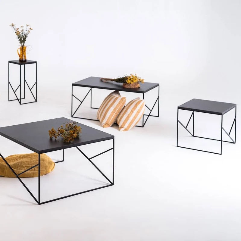 Tavolino da caffè FANCY Basic 50, Nero