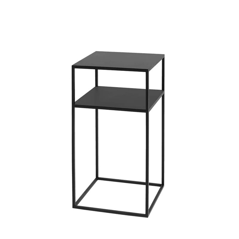 Tavolino Tensio 2 Floor Metal 30 - Nero