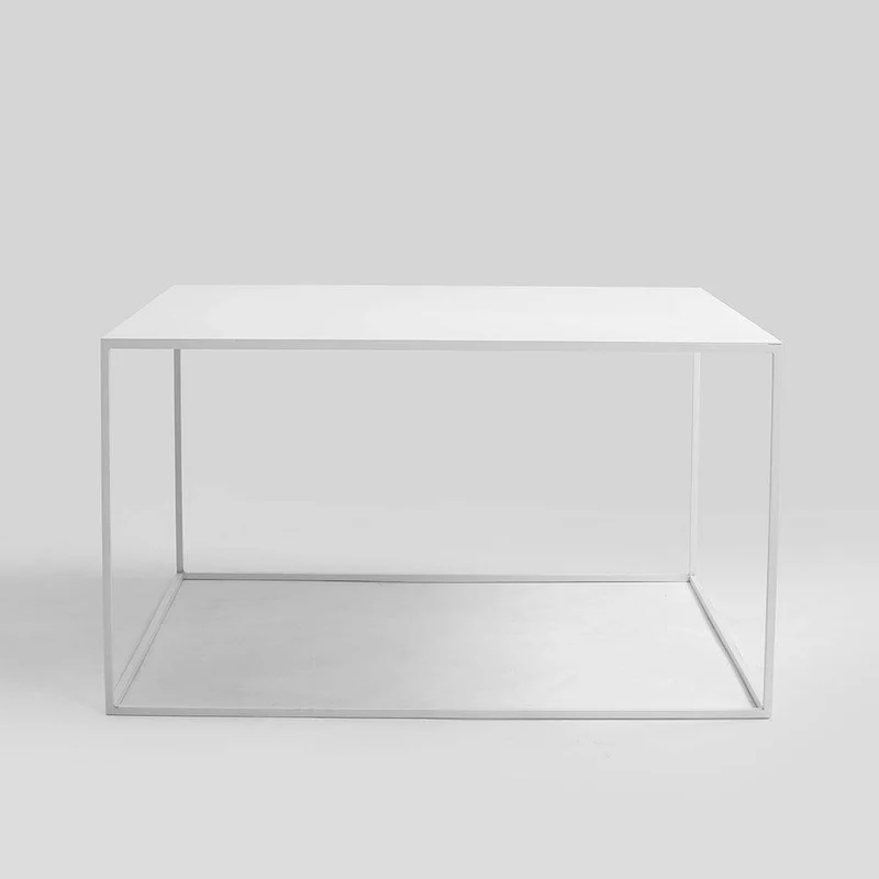Tavolino Tensio Metal 80 Bianco