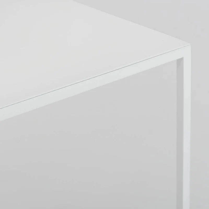 Tavolino TENSIO METAL 100x60, bianco