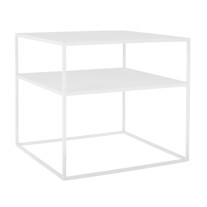 Tavolino da Caffè TENSIO 2 Floor Metal 50 - Bianco