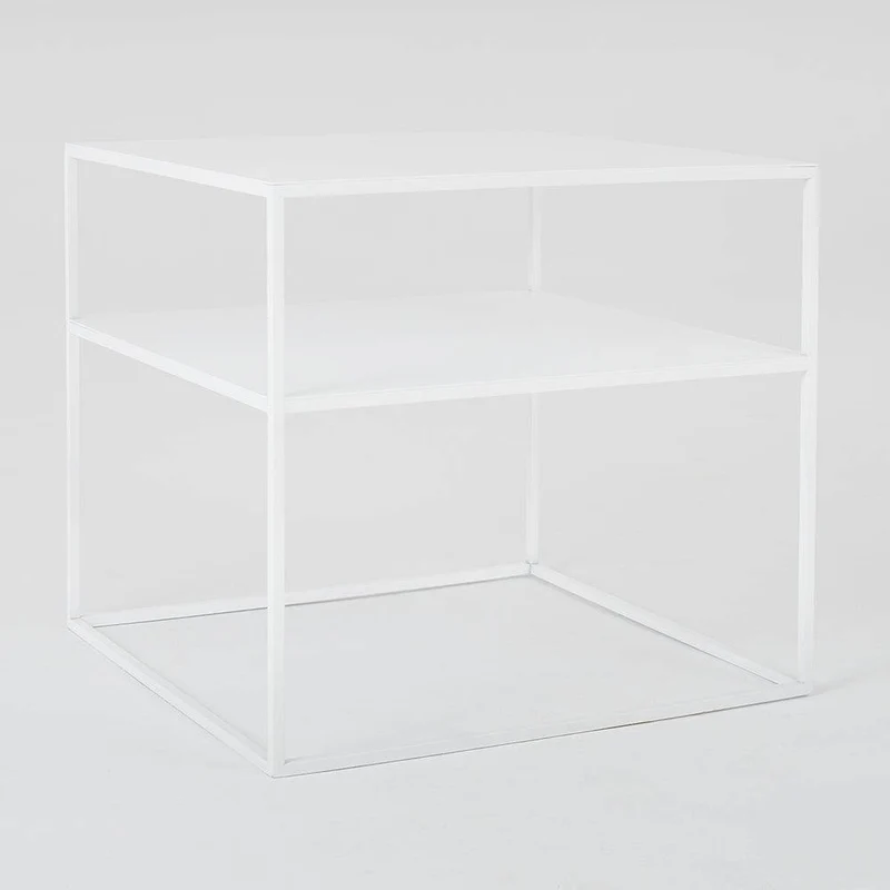 Tavolino da Caffè TENSIO 2 Floor Metal 50 - Bianco