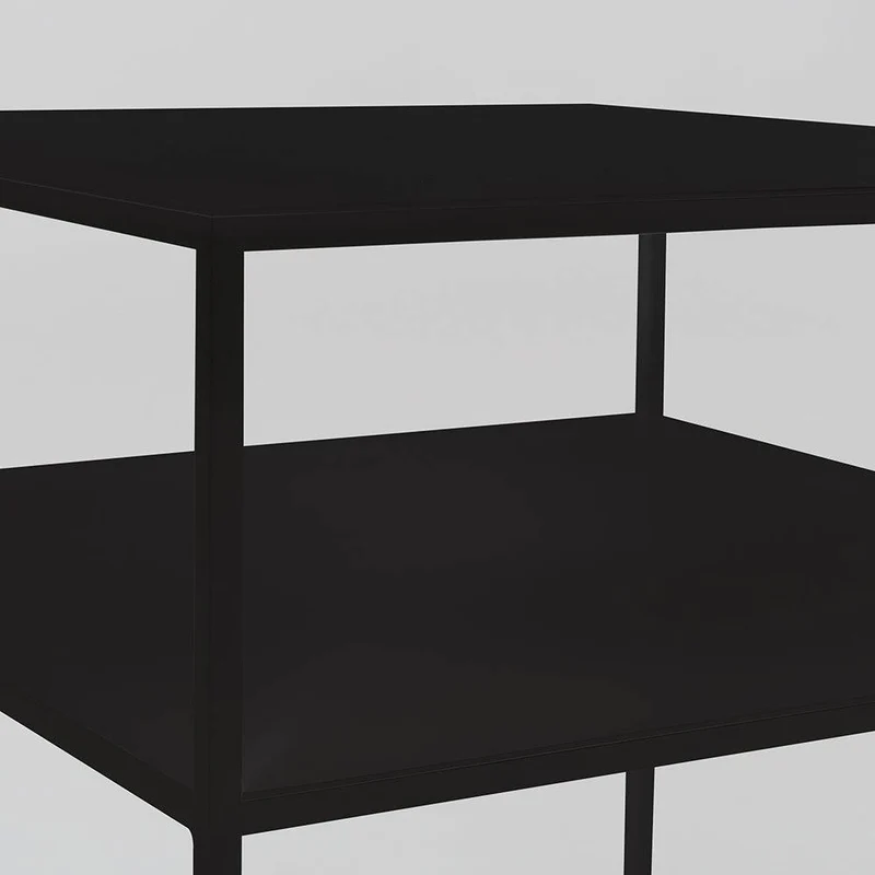 Tavolino Tensio 2 Floor Metal - nero