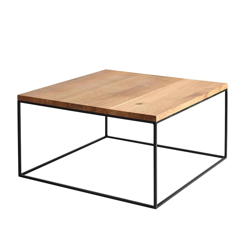 Tavolino Tensio Legno Massello 80 - Nero