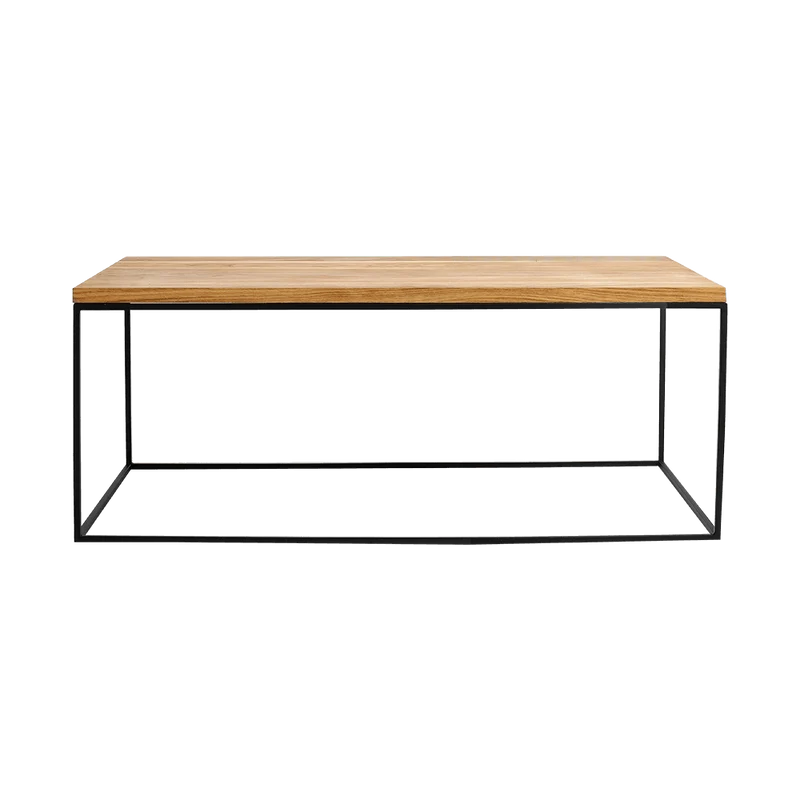 Tavolino Tensio Legno Massello 100x60 - Nero
