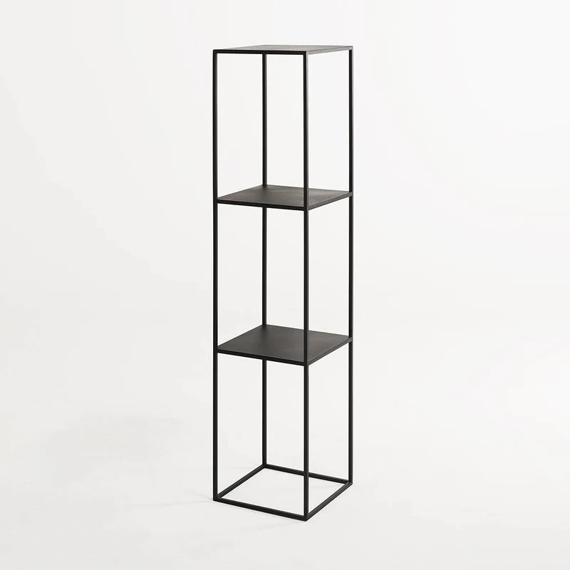 Libreria TENSIO PILLAR 3F 140x30, nero