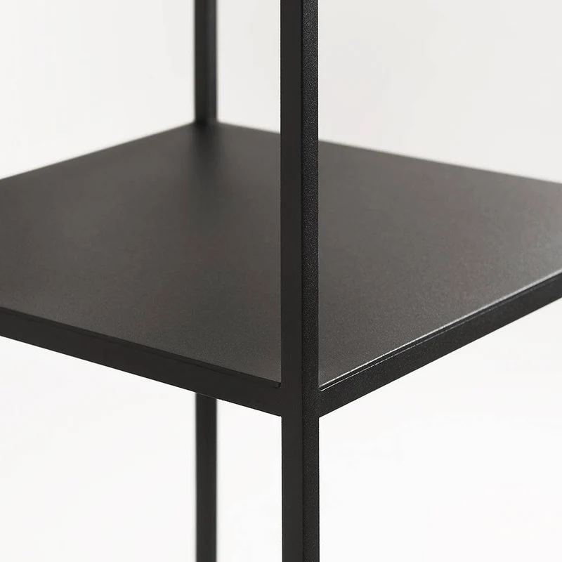 Libreria TENSIO PILLAR 3F 140x30, nero