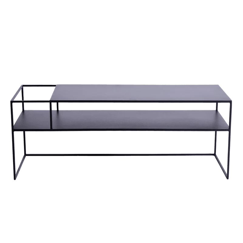 Tavolo RTV SENSO FLOWER METAL 120x45 L - nero
