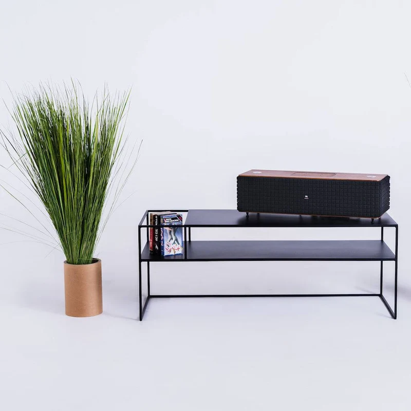 Tavolo RTV SENSO FLOWER METAL 120x45 L - nero