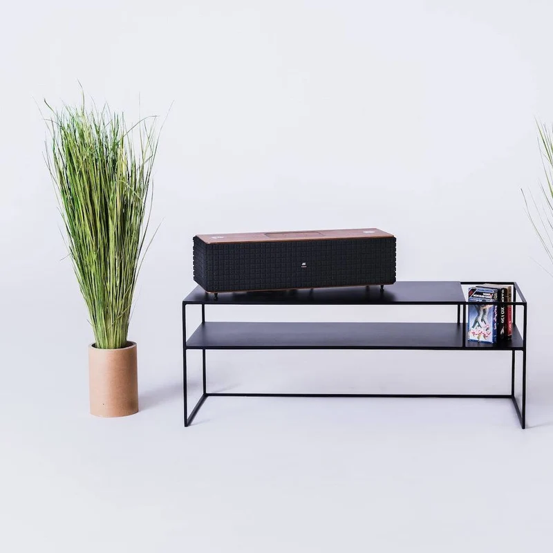 Tavolo RTV SENSO FLOWER METAL 120x45 P - nero