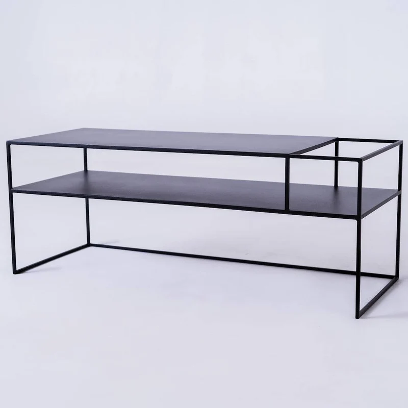 Tavolo RTV SENSO FLOWER METAL 120x45 P - nero