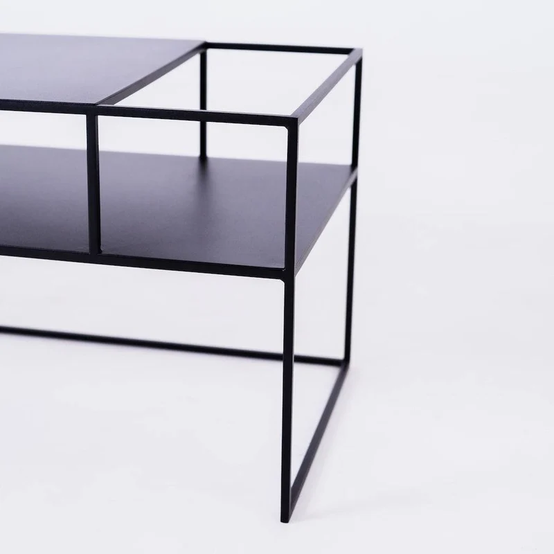Tavolo RTV SENSO FLOWER METAL 120x45 P - nero