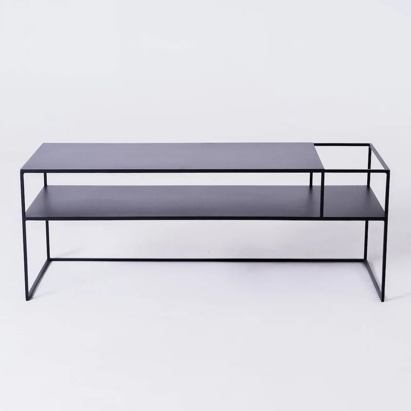 Tavolo RTV SENSO FLOWER METAL 120x45 P - nero