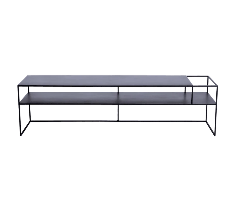 Tavolo RTV SENSO FLOWER METAL 170x45 P - nero