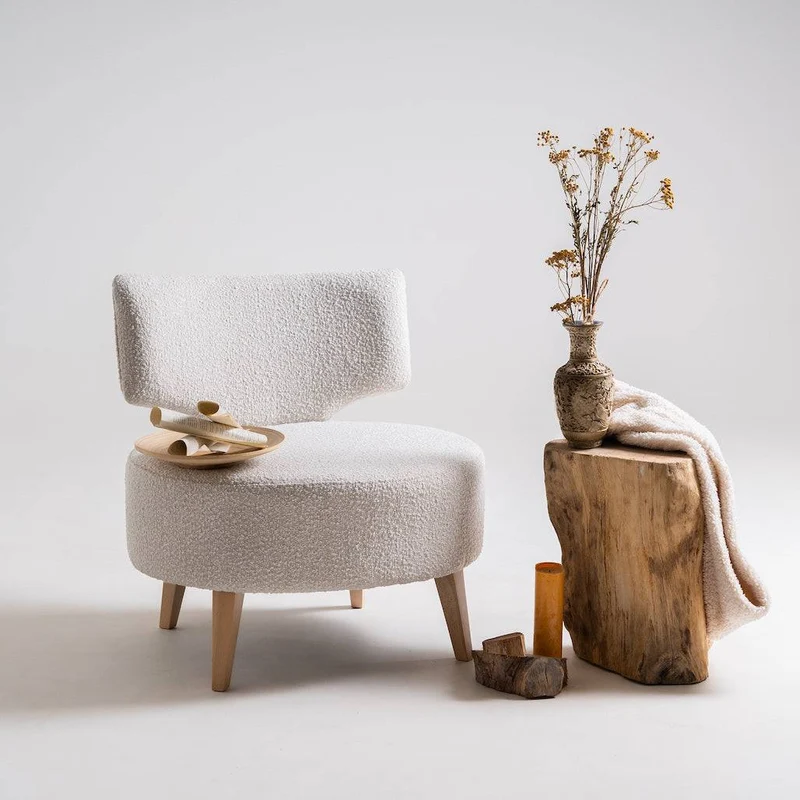Poltrona FLIPPIN - boucle naturale