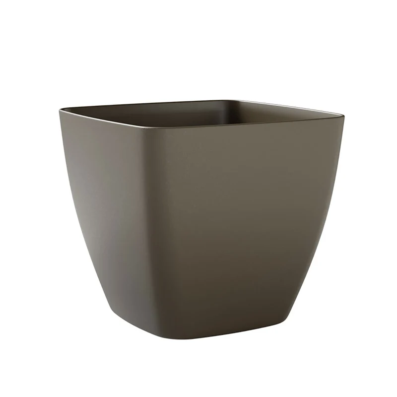 Vaso Quadrato Indoor e Outdoor Tera Ceylon Kit Sand Ø30 cm in Plastica Sabbia