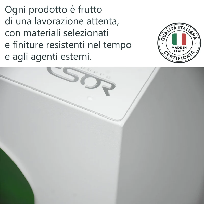 Pattumiera per Raccolta Differenziata 3 Scomparti 180 L 90x30x96 cm in Acciaio Verniciato Bianco