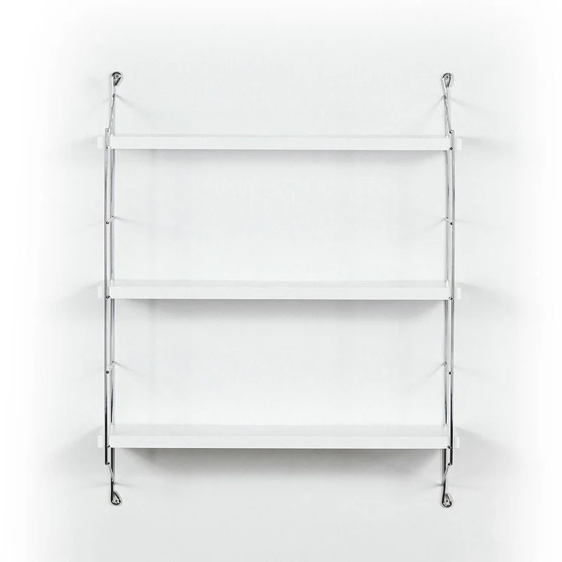 Mensola Neelix con 3 ripiani bianchi 60x15x68 cm bianco