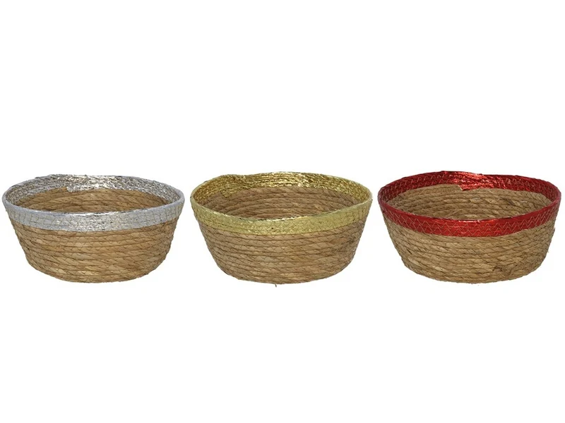Cestino rotondo almagro 28x11cm-disponibile in 3 assortimenti
