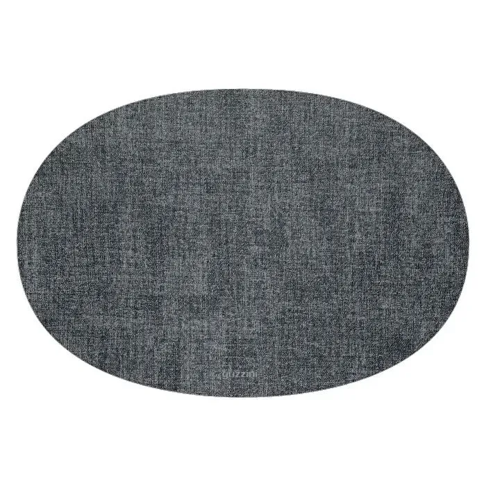TOVAGLIETTA OVALE DOUBLE FACE FABRIC GRIGIA 34X48CM