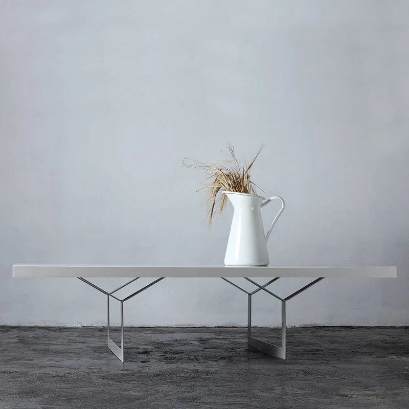 Tavolino LONGO 140, bianco