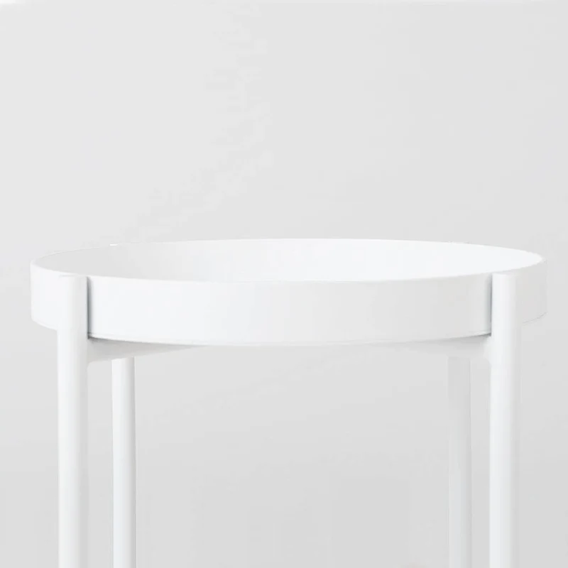 Tavolino laterale HANNA METAL - bianco