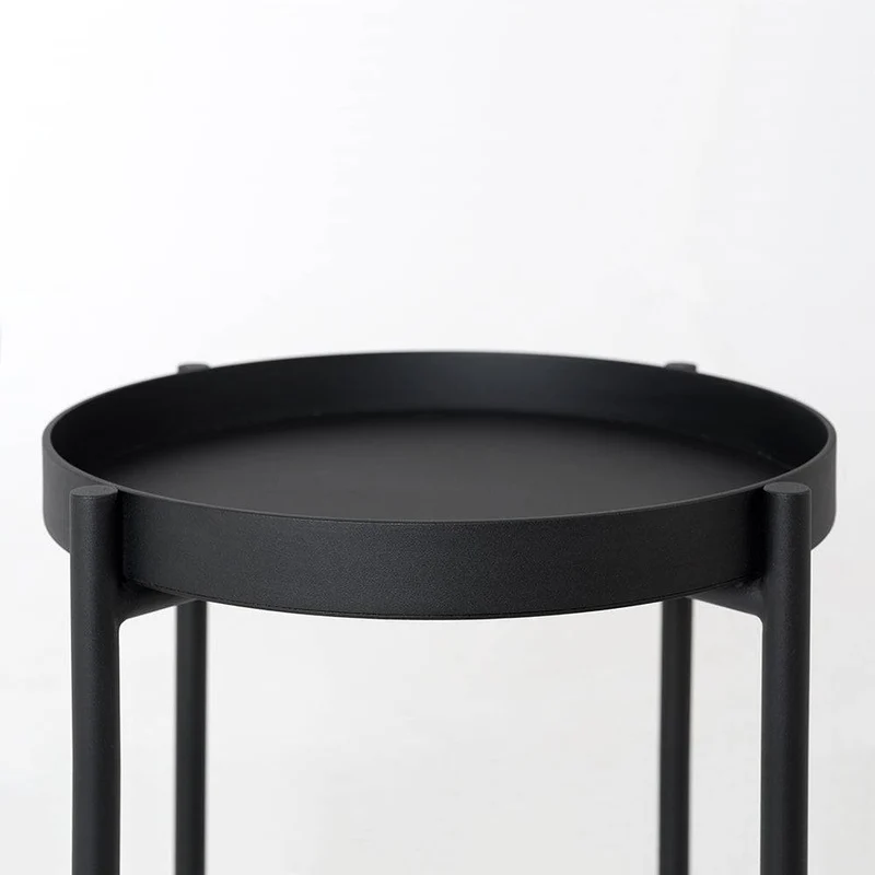 Tavolino laterale HANNA METAL - nero