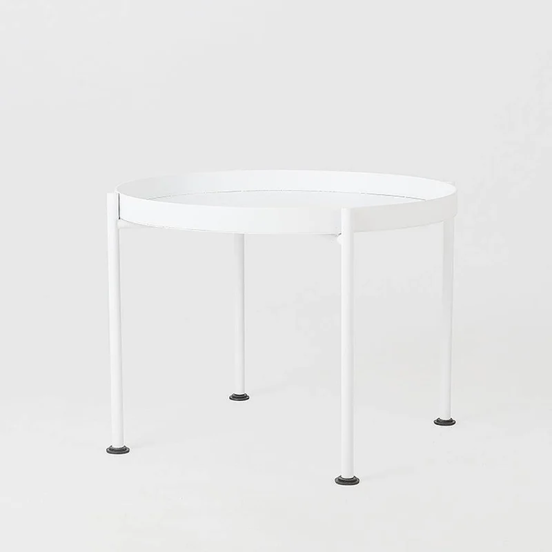 Tavolino da Caffè HANNA METAL 60 - Bianco