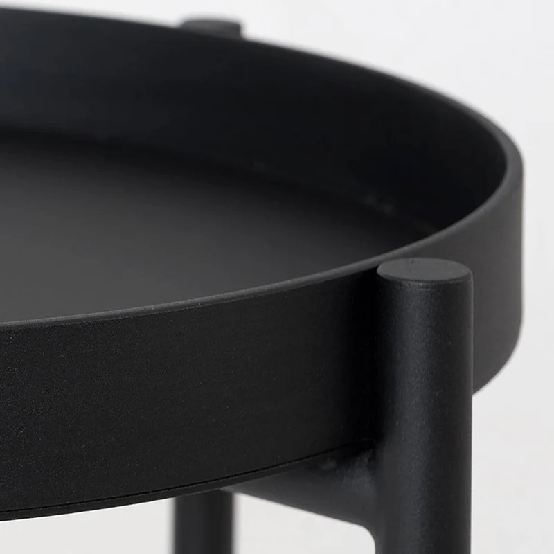 Tavolino da Caffè HANNA METAL 60 - Nero