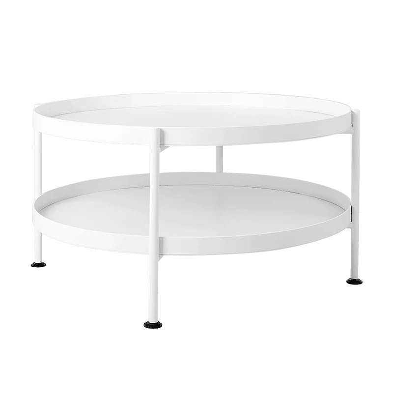 Tavolino da Caffè HANNA METAL 60 - Bianco