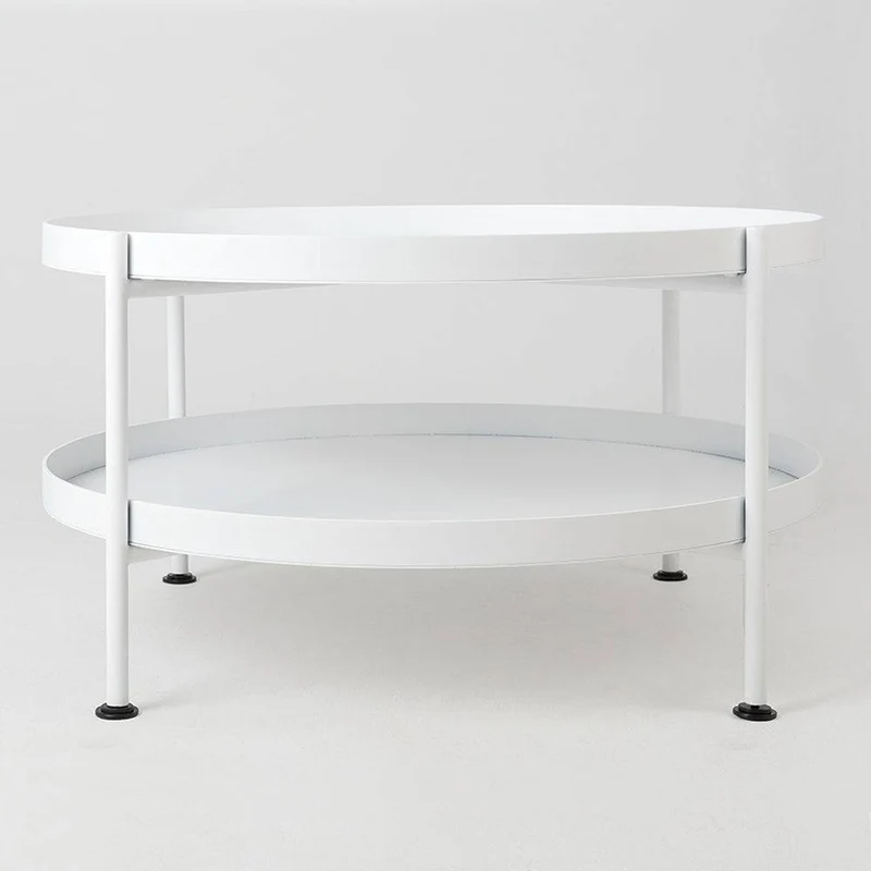 Tavolino da Caffè HANNA METAL 60 - Bianco