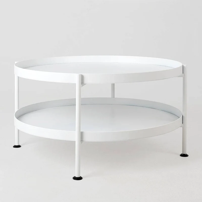 Tavolino da Caffè HANNA METAL 60 - Bianco